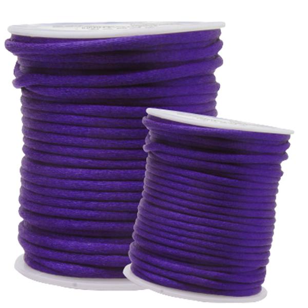 Imagem de Fio De Seda Roxo - Cordão Rabo De Rato 3mm - Nybc