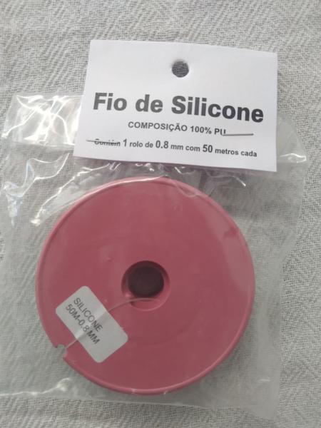 Imagem de Fio de silicone 100% P.U rolo 50 metros n0.8 mm