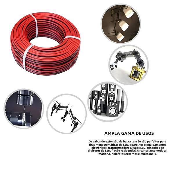 Fio de Silicone Flexível para Drones e Carros RC - Cobre Estanhado (8AWG-28AWG) Imagem de Fio de Silicone Flexível para Drones e Carros RC - Cobre Estanhado (8AWG-28AWG)