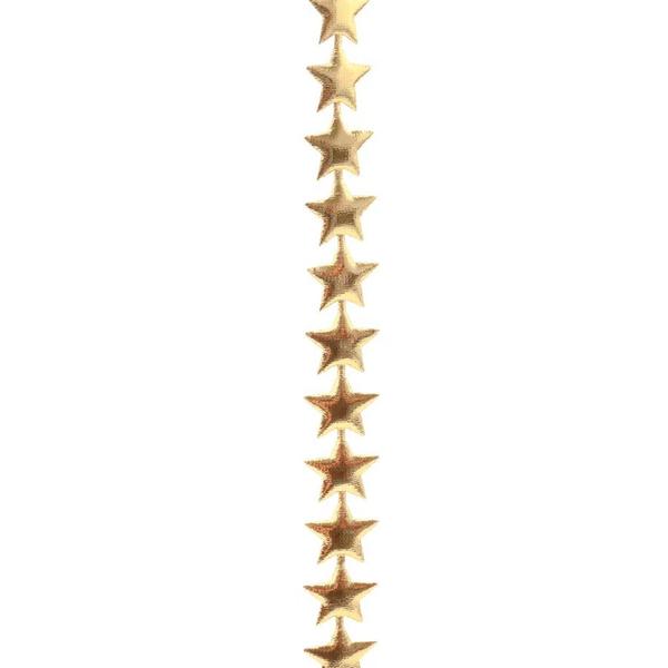 Imagem de Fio Decorativo Estrela  Dourada - 2 cm x 5 m - 1 unidade - Cromus - Rizzo