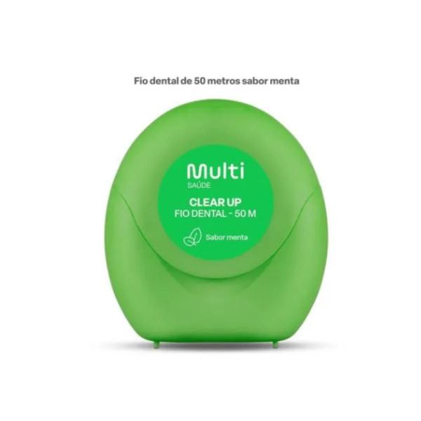 Imagem de Fio Dental 50 Metros - Menta Clear Up - Multi Saúde 50M