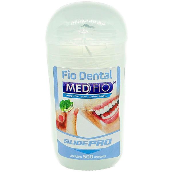 Imagem de Fio Dental 500m Aroma menta encerado resistente Higiene oral