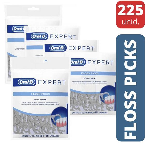 Imagem de Fio Dental com Cabo Floss Picks Expert Oral-B  225 Unidades