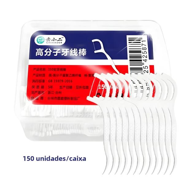 Imagem de Fio dental, fio dental, palitos, vara, escova interdental, cuidados de higiene bucal, 150pcs