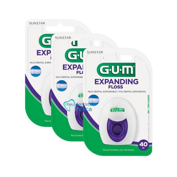 Imagem de Fio Dental GUM Expanding Floss  3 unidades