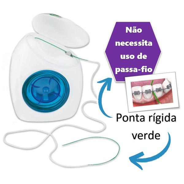 Imagem de Fio Dental Gum Ortodôntico Flos 50 Usos 3200