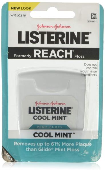 Fio dental Listerine Cool Mint 50m Imagem de Fio dental Listerine Cool Mint 50m
