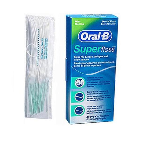 Imagem de Fio Dental Oral B Super Floss De Menta - 50 Fios