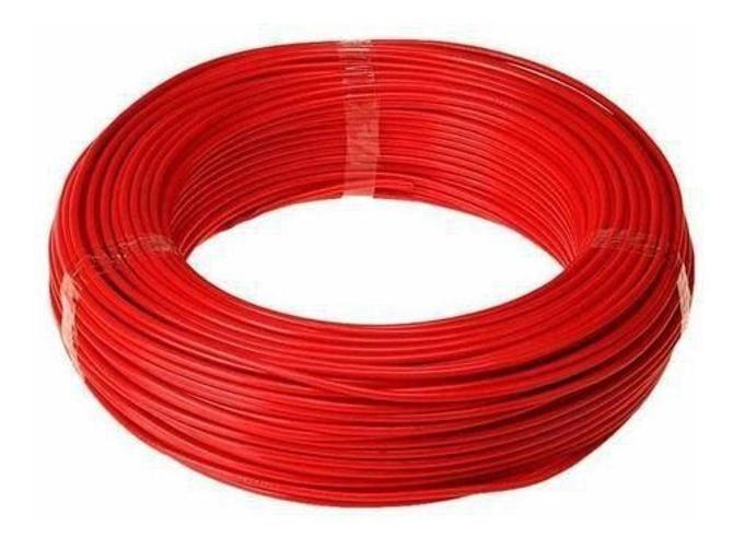 Fio Eletrico 4 Mm 50 Metros Vermelho - Novaeletro Imagem de Fio Eletrico 4 Mm 50 Metros Vermelho
