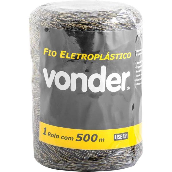 Fio eletroplástico 2,0mm 12.500v 500 metros - Vonder Imagem de Fio eletroplástico 2,0mm 12.500v 500 metros - Vonder