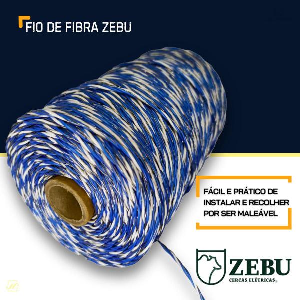 Imagem de Fio Fibra De Vidro Cerca Rural 500 M Super Resistente Zebu