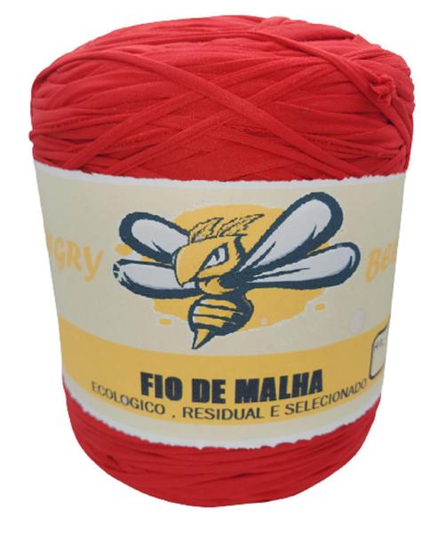 Imagem de Fio Malha Residual 1Kg Artesanato Croche Trico Deep Carmine