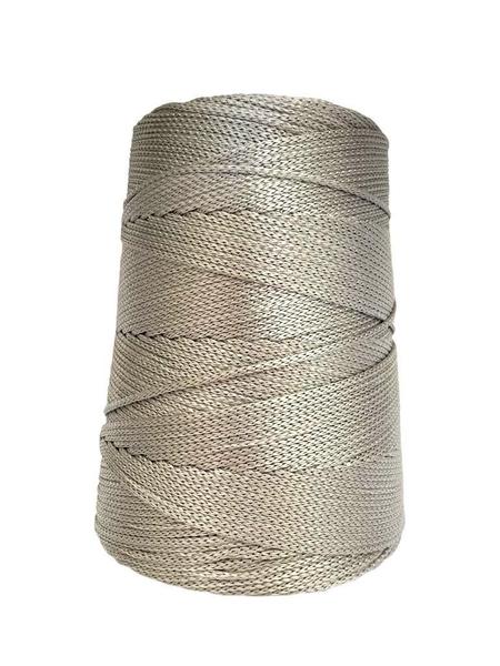 Imagem de Fio Náutico Cordão 500G 3Mm 500M Croche Trico Bolsa Cinza