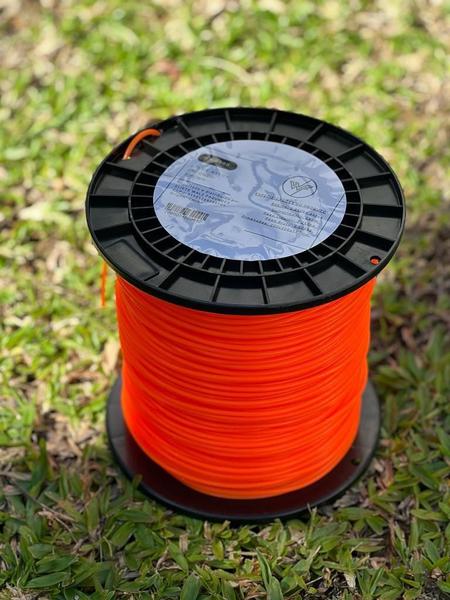 Fio Nylon Quadrado 3,00Mm, 2.250Kg. Roçadeira. Aprox 255M. - Wf.Mix.Import. Imagem de Fio Nylon Quadrado 3,00Mm, 2.250Kg. Roçadeira. Aprox 255M.