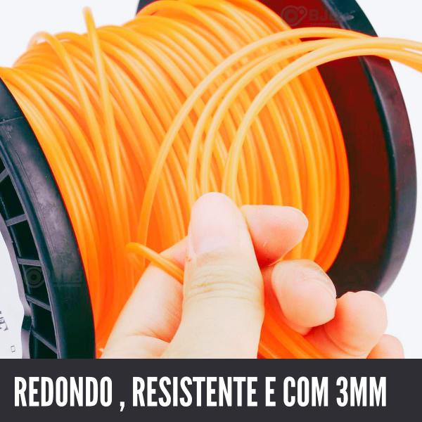 Fio Nylon Roçadeira 3Mm 2Kg Stihl Branco Husqvarn Toyama - Loja Buy Buy Imagem de Fio Nylon Roçadeira 3Mm 2Kg Stihl Branco Husqvarn Toyama