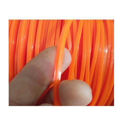 Imagem de Fio Nylon Roçadeira Quadrado Cortador Grama 10 Metros 2,7Mm