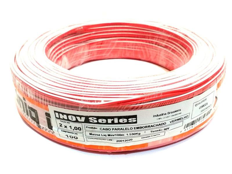 Fio Paralelo 2X1,0 mm 2X16 Emborachado Alto Falante 7 Metros - UNIQ CABLE Imagem de Fio Paralelo 2X1,0 mm 2X16 Emborachado Alto Falante 7 Metros