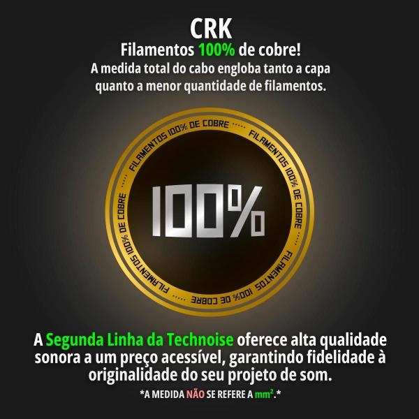 Fio Paralelo 2x2,5 100% Cobre Cabo Alto Falante 20 Metros - CRK Imagem de Fio Paralelo 2x2,5 100% Cobre Cabo Alto Falante 20 Metros