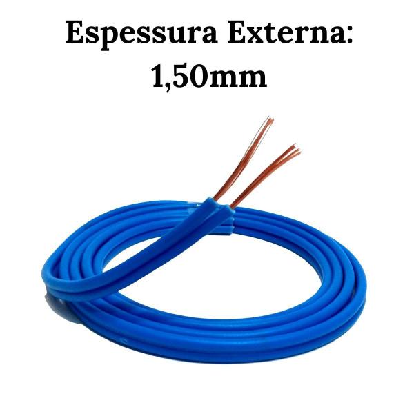 Fio Paralelo Alto Falante 2x1,50mm Cabo Flexível - 25 Metros Para Som Automotivo Emborrachado 1,5mm 25m - UNIQ CABLE Imagem de Fio Paralelo Alto Falante 2x1,50mm Cabo Flexível - 25 Metros Para Som Automotivo Emborrachado 1,5mm 25m