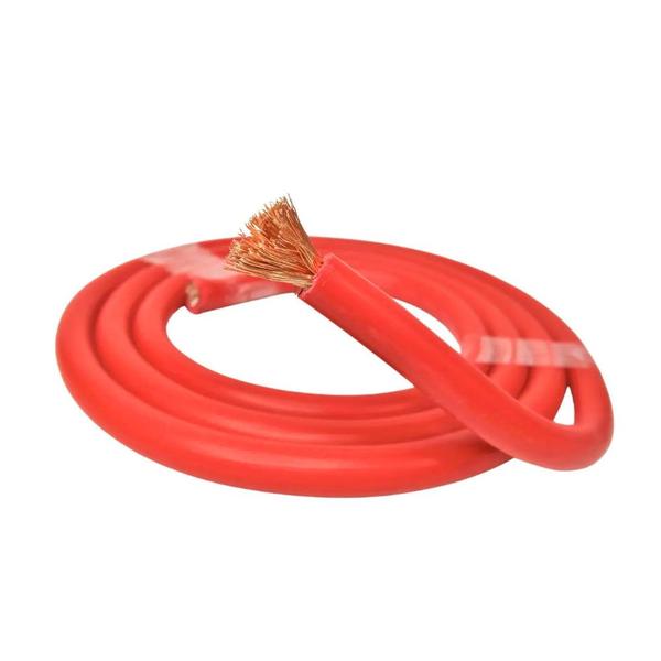Fio Rolo Cabo Força Flexível 100 Metros Vermelho Uniq Cable Imagem de Fio Rolo Cabo Força Flexível 100 Metros Vermelho Uniq Cable