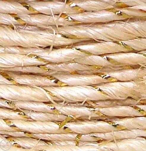 Imagem de Fio sisal 1414 ouro cor 102 fio metalico 10m