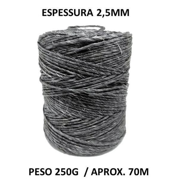 Imagem de Fio Sisal Tingido Grafite 700/2 - 250G