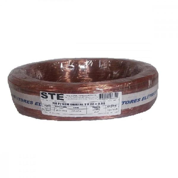 Fio Som Cristal Ste 0,50Mm 2X20 Pr 717 - STEEL CABLE Imagem de Fio Som Cristal Ste 0,50Mm 2X20 Pr 717