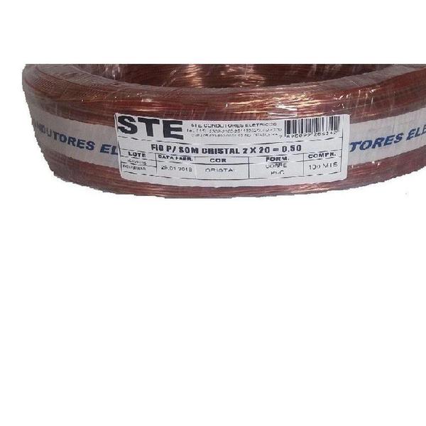 Fio Som Cristal Ste 0,50Mm 2X20 Pr 717 - STEEL CABLE Imagem de Fio Som Cristal Ste 0,50Mm 2X20 Pr 717