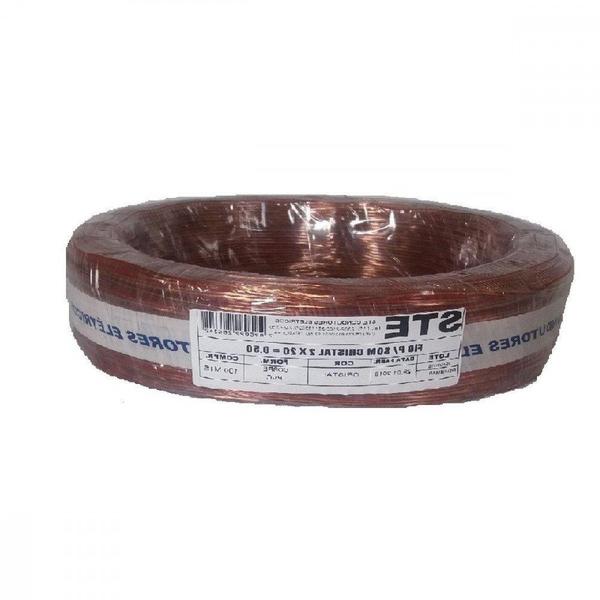 Fio Som Cristal Ste 0,50Mm 2X20 Pr 717 - STEEL CABLE Imagem de Fio Som Cristal Ste 0,50Mm 2X20 Pr 717