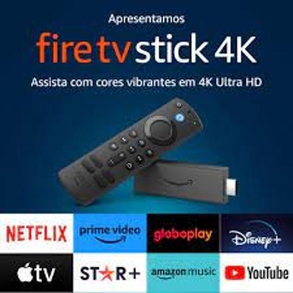 Imagem de Fire TV Stick 4K de voz 4K 8GB preto com 1.5GB de memória RAM