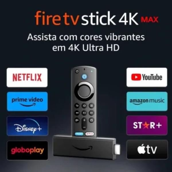 Imagem de Fire TV Stick 4K Max  Transmissão 4K, Alexa Integrada e Desempenho Rápido para Sua TV