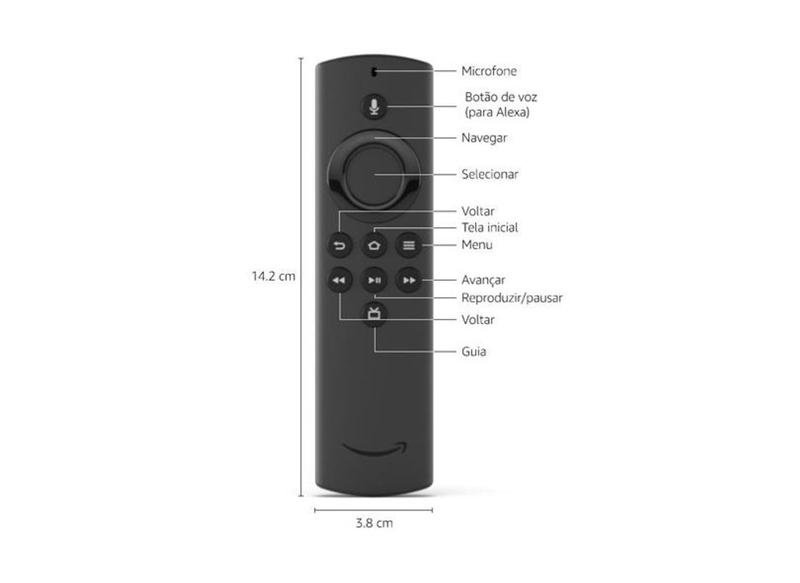 Imagem de Fire TV Stick Lite de voz Full HD 8GB preto com 1GB de memória RAM 