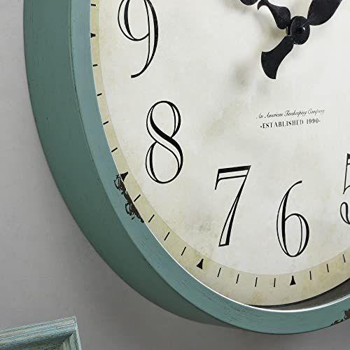 Imagem de FirsTime & Co. Bellamy Wall Clock, 24", Teal envelhecido