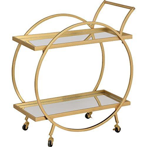 Imagem de FirsTime & Co. Gold Odessa Bar Cart, 27,5 x 14 x 33 (70123)