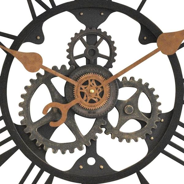 Imagem de FirsTime & Co.  Roman Gear Wall Clock, Óleo Esfregado Bronze, 24"