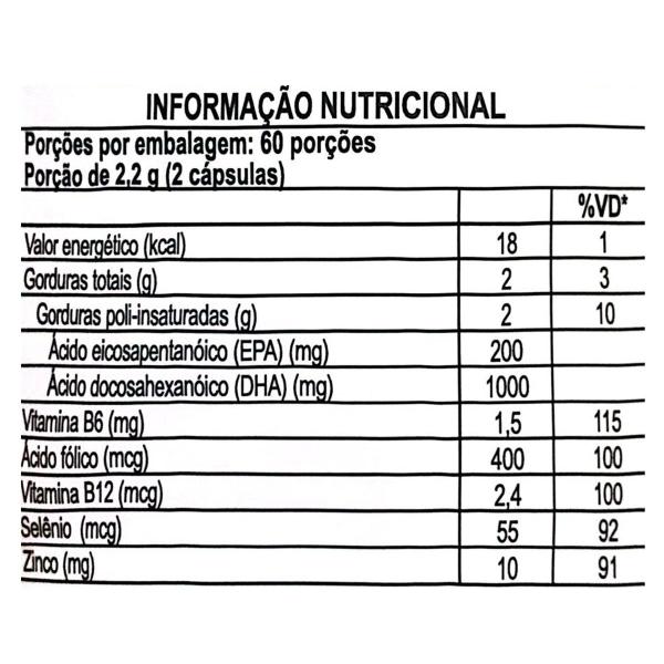 Imagem de Fish DHA/ EPA / Vitamina E 120 Cápsulas Vital