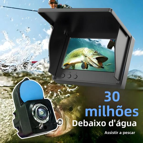 Imagem de Fish Finder Portátil com Câmera Subaquática 1080p e Tela LCD de 4,3 Polegadas