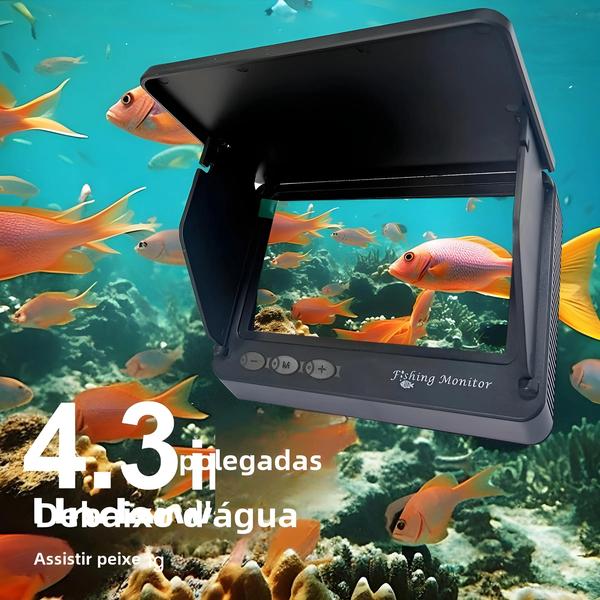 Imagem de Fish Finder Portátil com Câmera Subaquática 1080p e Tela LCD de 4,3 Polegadas