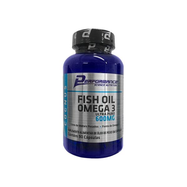 Fish oil omega 3 ultra puro 600mg performance 90 capsulas Imagem de Fish oil omega 3 ultra puro 600mg performance 90 capsulas
