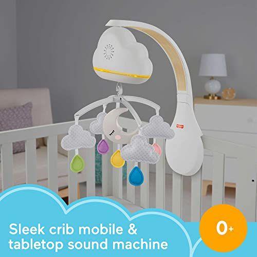 Imagem de Fisher-Price, Calming Clouds Mobile Soother Crib Toy Nursery Sound Machine for Newborn Baby to Toddler, Multicolor