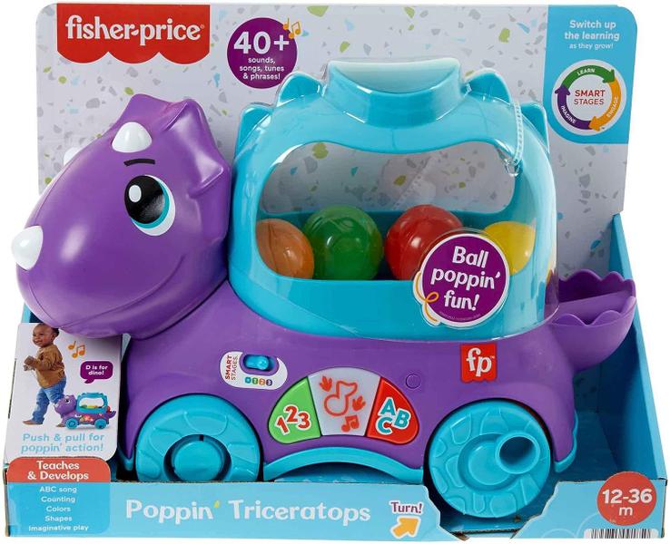 Imagem de Fisher-price  Dino Bolinhas Divertidas Com Música - Mattel Hnr49