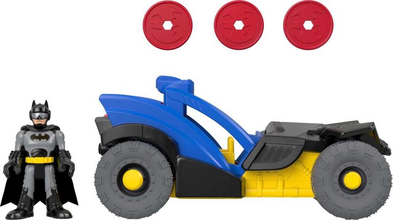 Fisher-Price Imaginext DC Super Friends Batman Figure & Rally Car, GKJ25 Imagem de Fisher-Price Imaginext DC Super Friends Batman Figure & Rally Car, GKJ25