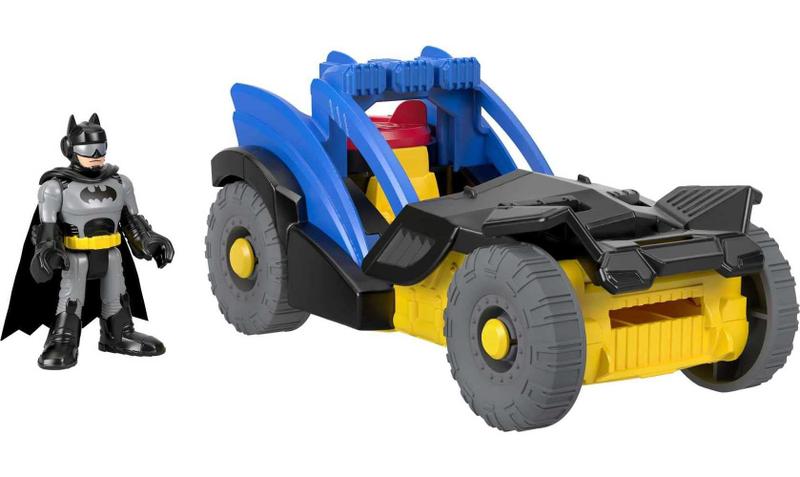 Fisher-Price Imaginext DC Super Friends Batman Figure & Rally Car, GKJ25 Imagem de Fisher-Price Imaginext DC Super Friends Batman Figure & Rally Car, GKJ25