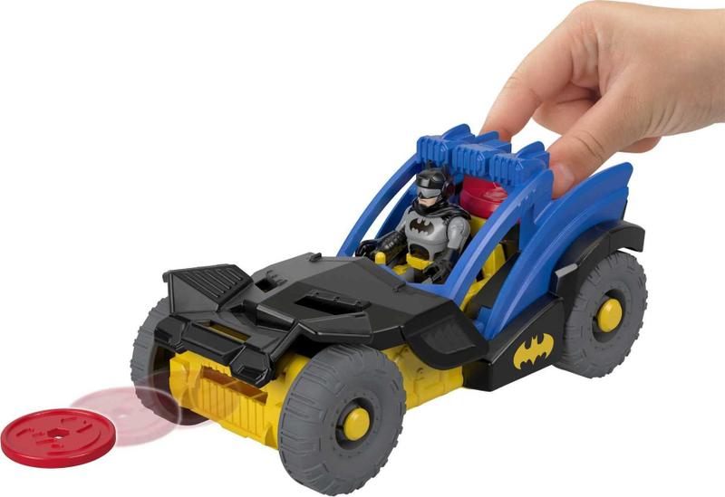 Fisher-Price Imaginext DC Super Friends Batman Figure & Rally Car, GKJ25 Imagem de Fisher-Price Imaginext DC Super Friends Batman Figure & Rally Car, GKJ25