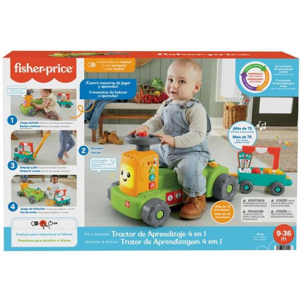 FISHER-PRICE INFANT Trator de Aprendizagem 4 em 1 - Mattel Imagem de FISHER-PRICE INFANT Trator de Aprendizagem 4 em 1