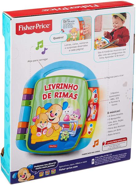 Imagem de Fisher Price Livro De Rimas Aprender E Brincar Em Português