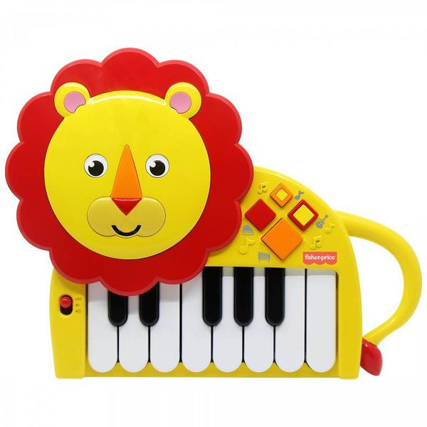 Imagem de Fisher Price Mini Piano Leão Brinquedo Infantil F0085-9 Fun