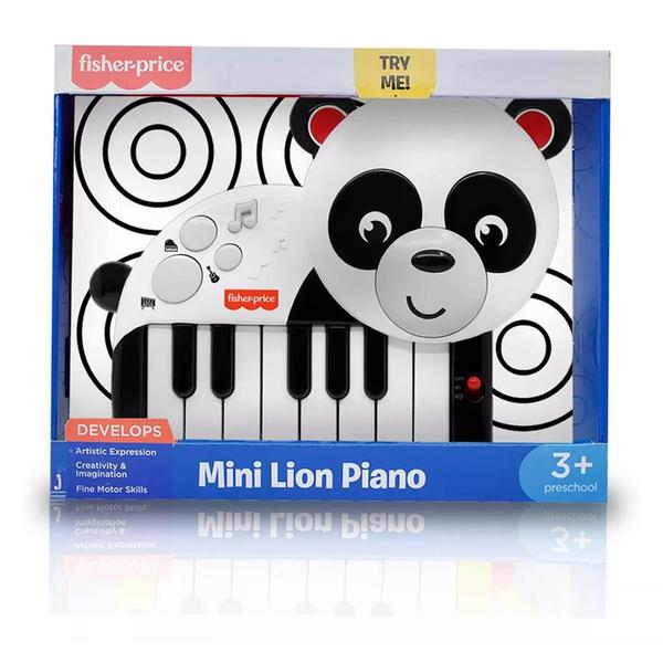 Imagem de Fisher Price Mini Piano Panda Brinquedo Infantil F0085-8 Fun