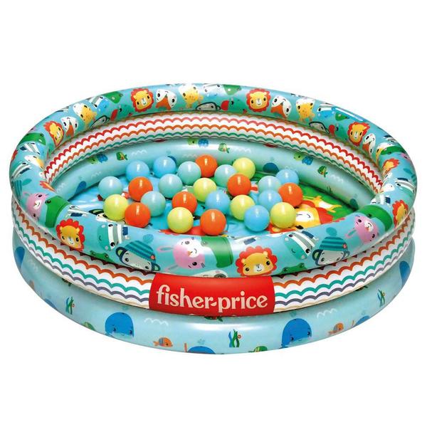 Imagem de Fisher Price Piscina Inflável 2 Em 1 25 Bolinhas Fun F00537