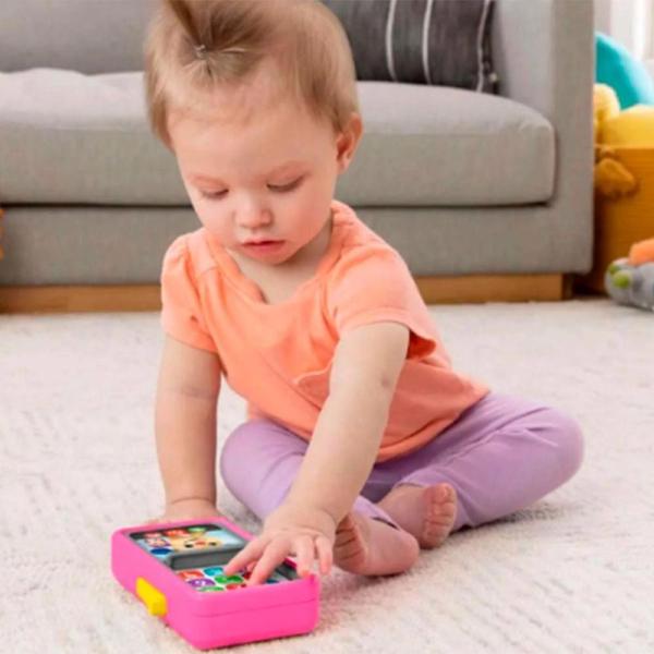 Imagem de Fisher-Price Telefone Deluxe De Aprendizagem Rosa - Mattel HNM82